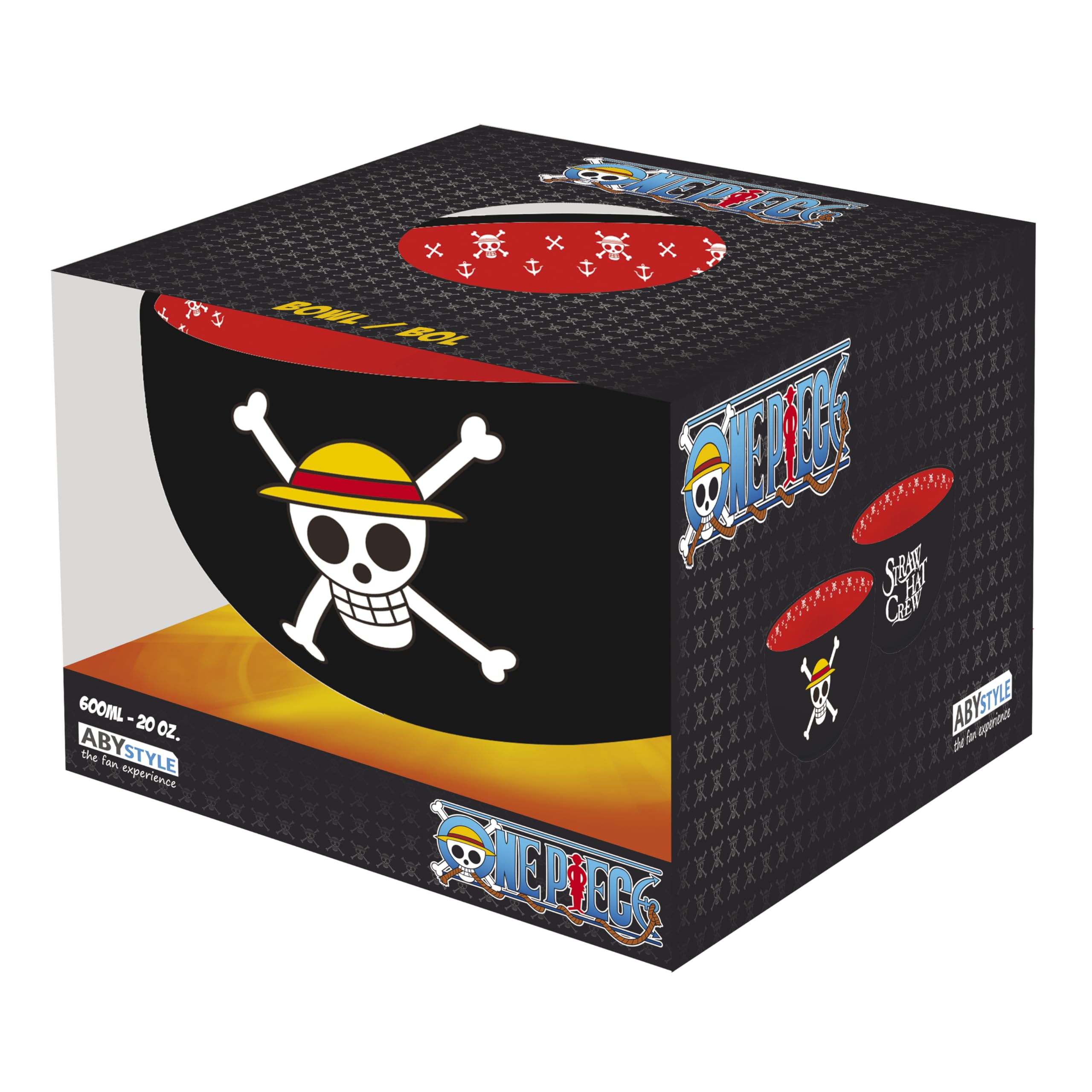 ONE PIECE - Bowl - 600ml - "Skulls" cardboard box