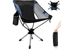 Camping Chairs, 360 Degree Swivel Folding Chairs