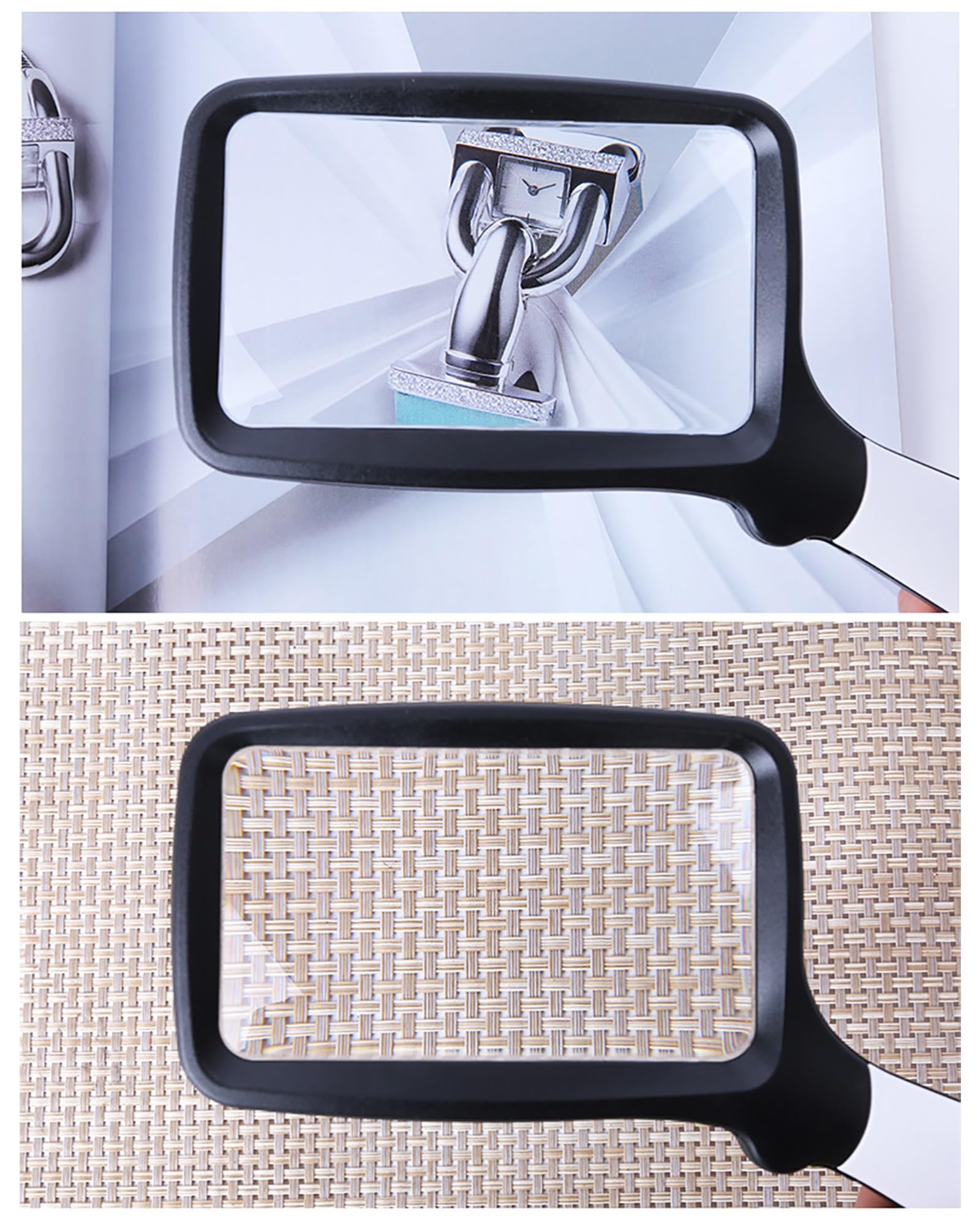 Loupe Numérique 2X avec Poignée Pliable, Loupe De Lecture pour Les Personnes Âgées, Aides à La Basse Vision, Loupe De Page pour La Lecture