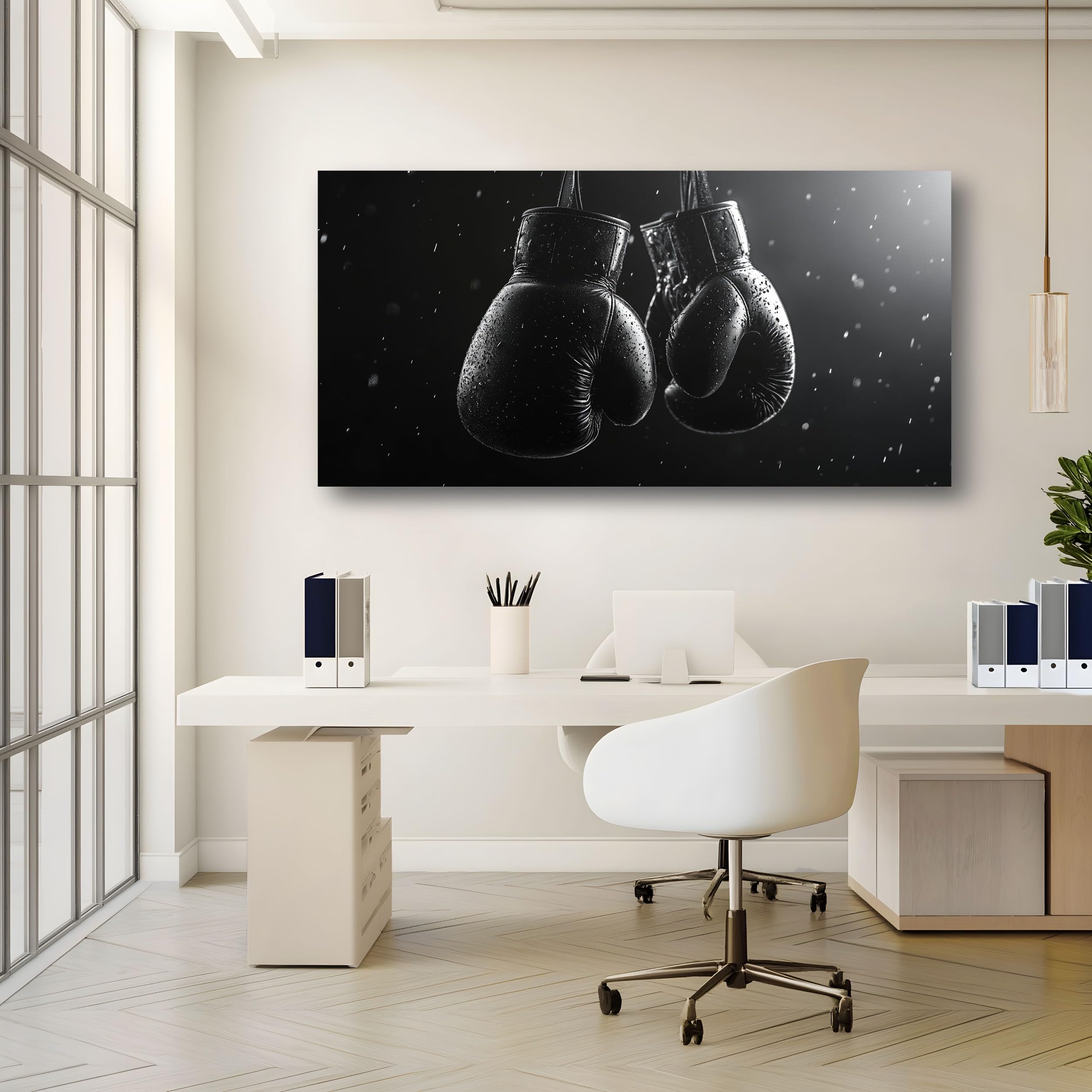 SKOEUI Quadro su Tela Pugilato Sportivo 1 Pezzo Senza Cornice