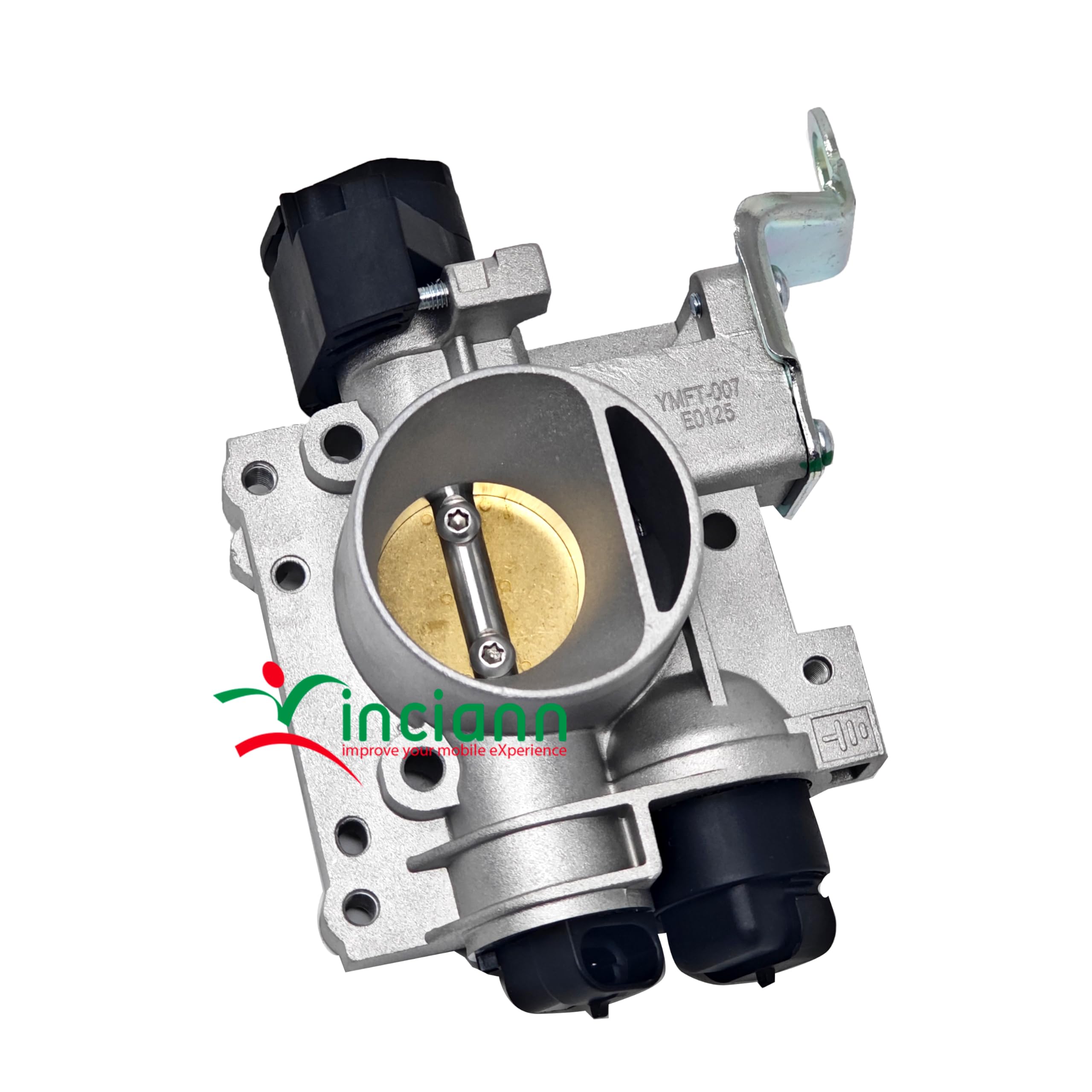 Valvola farfalla corpo farfallato compatibile con codici 46781326 77363298 adatto a Punto II 188 1.2 Bipower 60cv compatibile con Panda II 169 1.2 69cv adatto a Ypsilon II 843 1.2 69cv ecc.