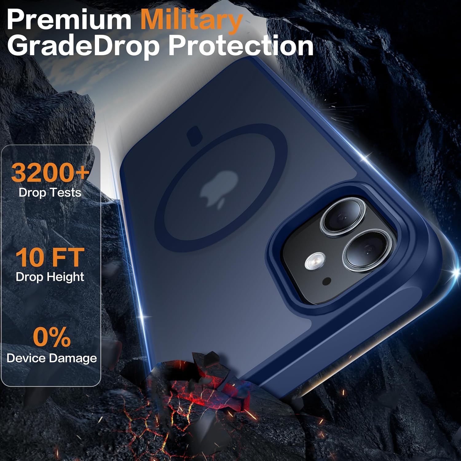 Magnetic for iPhone 11 Phone Case-Compatible with MagSafe-Slim Translucent Matte-Military Grade Drop Protection Phone Case for iPhone 11 6.1",Translucent Blue - Image 5