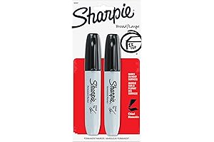 Sharpie Black Sharpie Chisel Tip Markers, 2 Count