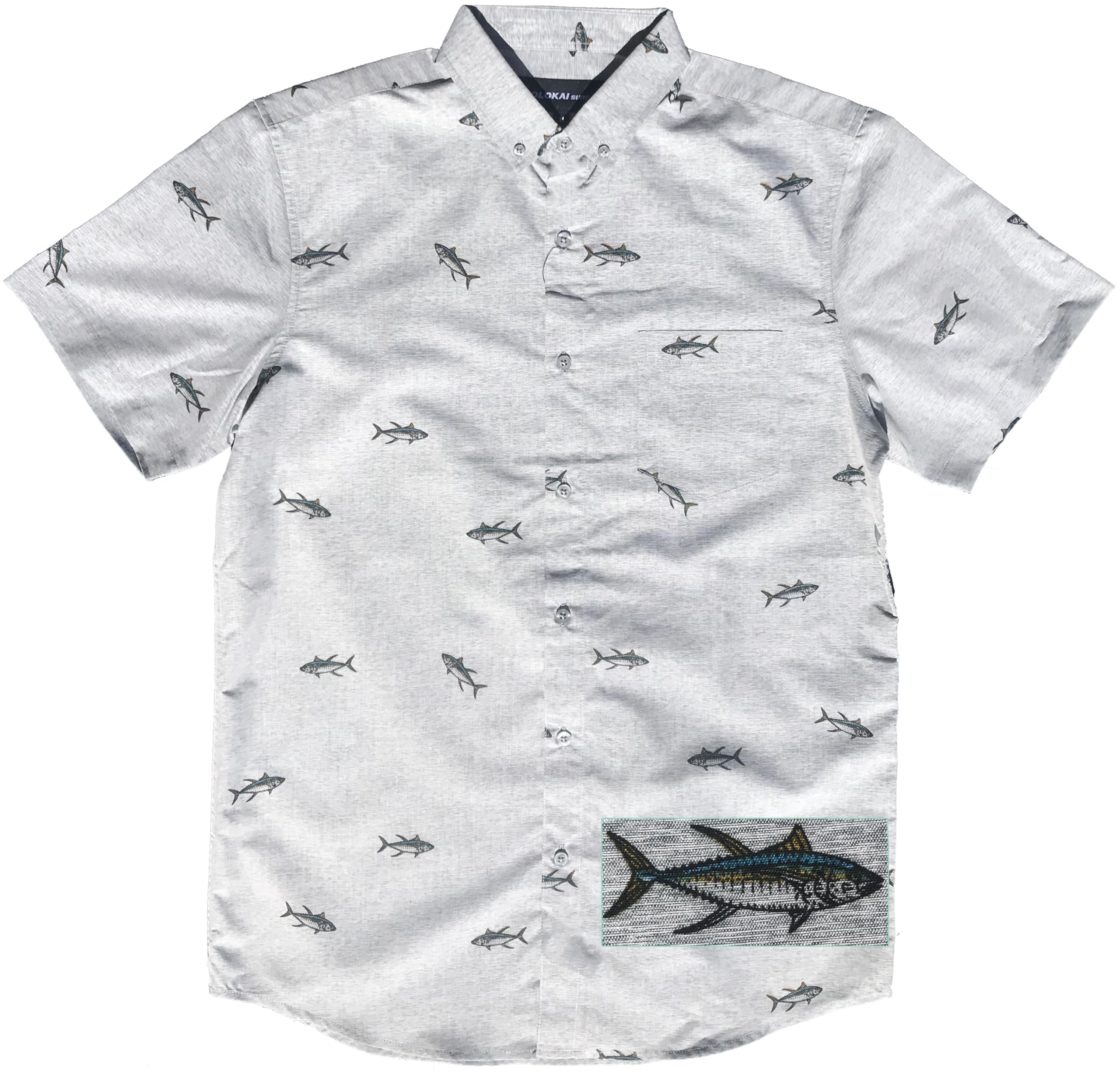 Molokai Surf Button Down Slim Fit Hawaiian Short Sleeve Shirts