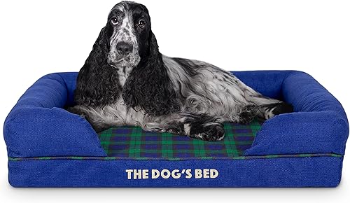 Miniatura 32 de La cama para perros, piel gris grande, espuma viscoelástica, alivio del dolor: artritis, displasia de cadera y codo, poscirugía, cojera, apoyo,