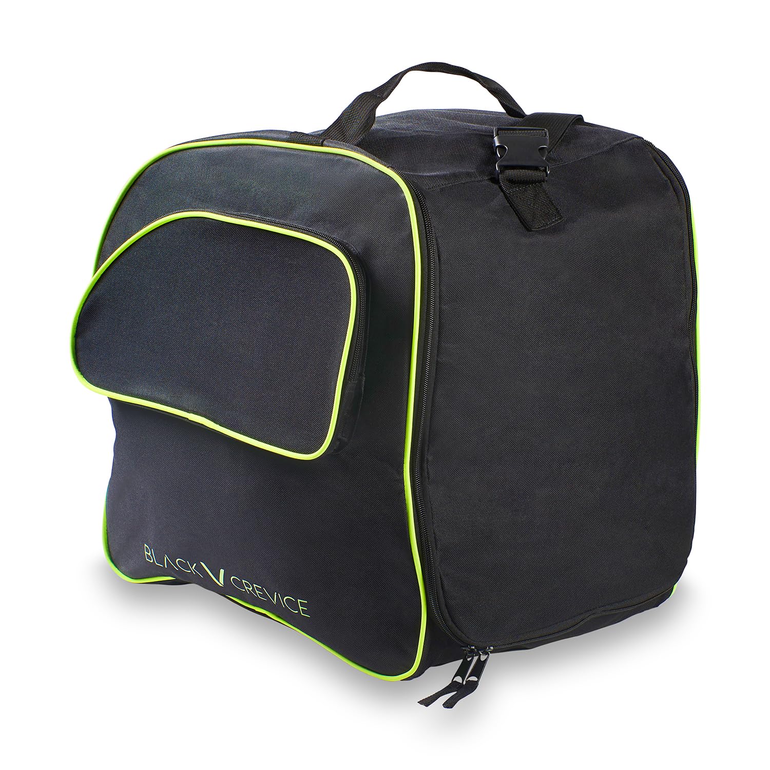 Black Crevice Borsa per scarponi da sci e casco, nero/giallo