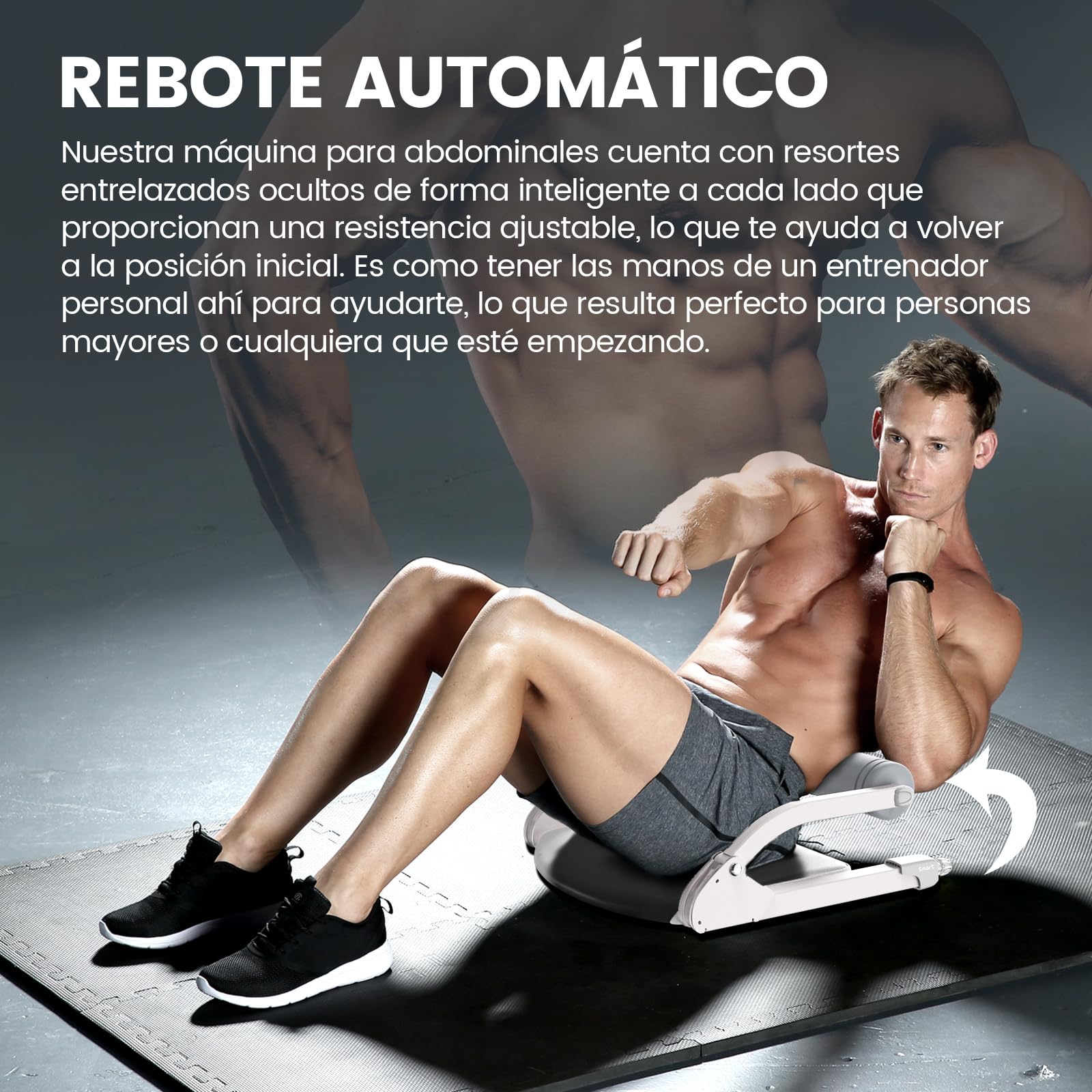 WONDER CORE SMART, equipo de entrenamiento abdominal, máquina de abdominales para entrenamiento de vientre, máquina abdominal para abdominales, máquina de abdominales y equipo de ejercicio,
