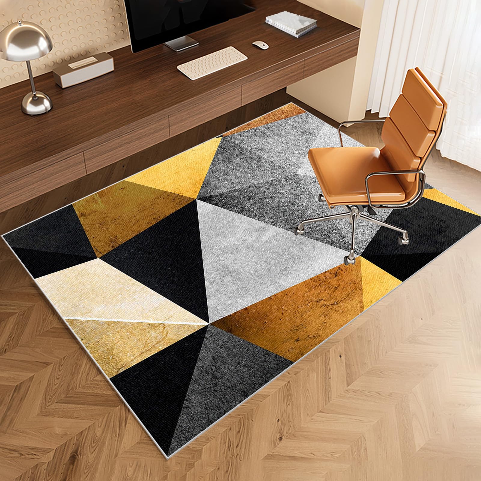 Tappeto Salvapavimento Tappeto Sedia Ufficio Antiscivolo Ufficio Protettore del Pavimento Tappeto per Sedia con Ruote Tappeto Sedia Gaming Pavimenti per Parquet e Pavimenti Duri 90 x 120 cm