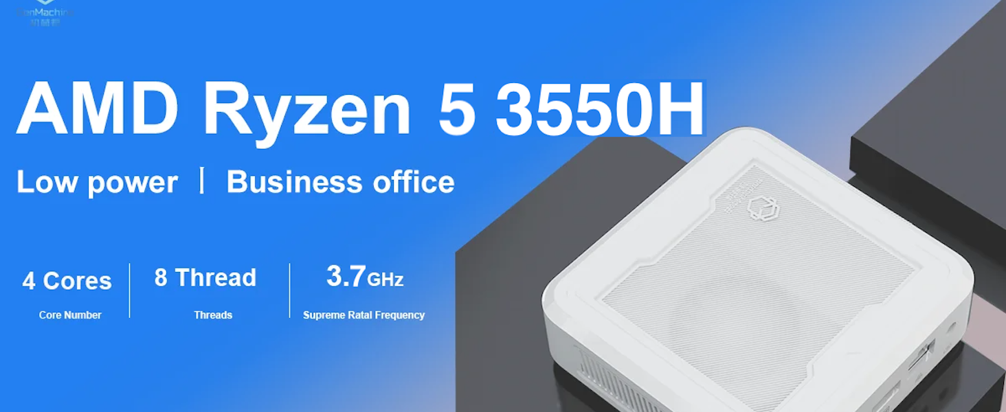 Amazon.com: GenMachine Mini PC AMD Ryzen 5 3550H Mini Computers Up