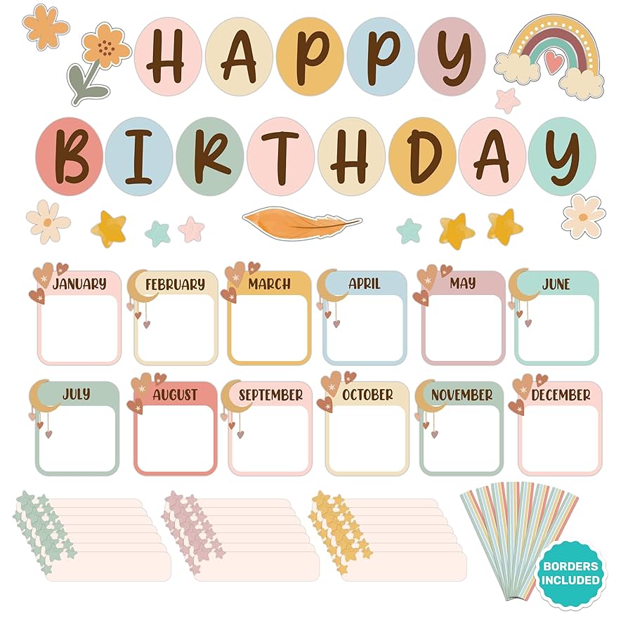 amazon-com-decorably-97-pcs-cutouts-boho-birthday-bulletin-board-decorations-set-with-borders-boho-classroom-decor-office-products for Free Birthday Bulletin Board Printables Free Pdf Amazon.com : Decorably 97 Pcs Cutouts Boho Birthday Bulletin Board Decorations Set with Borders, Boho Classroom Decor : Office Products for Free Birthday Bulletin Board Printables Free Pdf