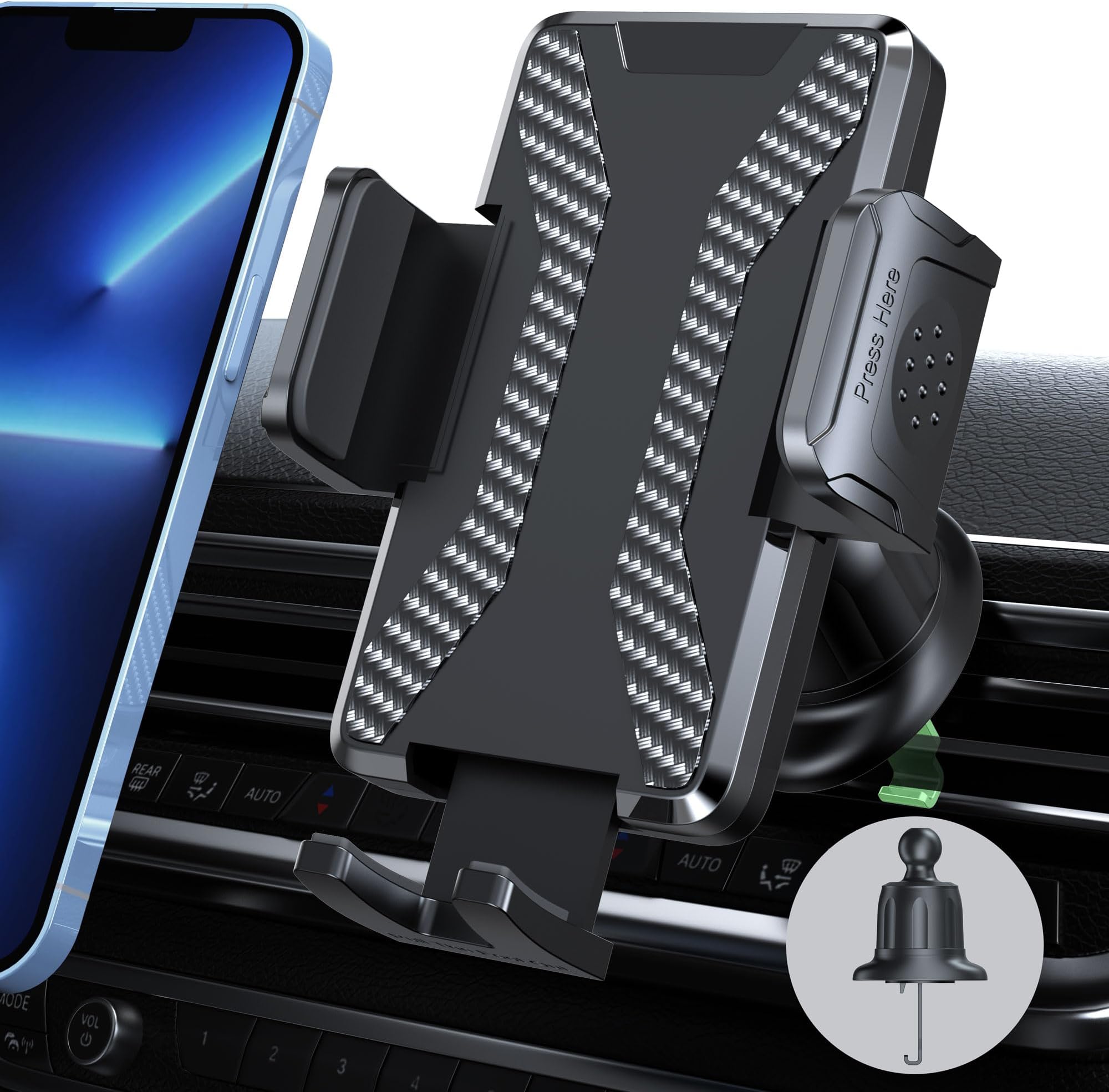 Handyhalterung Auto Iphone 13 Pro Max KKM Handyhalterung Auto, Handyhalterung Auto Lüftung, Stabile Auto
