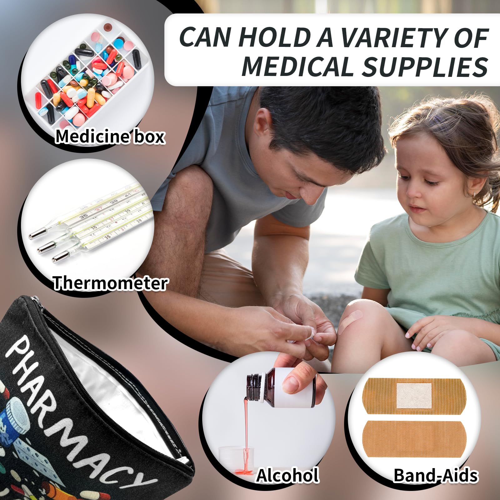 Portamedicine Viaggio, Contenitore Medicine, Porta Medicine da Casa Borsa Reiseapotheke Borsa impermeabile D'urgenza Vide Médizin Medikamententasche sac de Médicament Portabile, 2 Pezzi