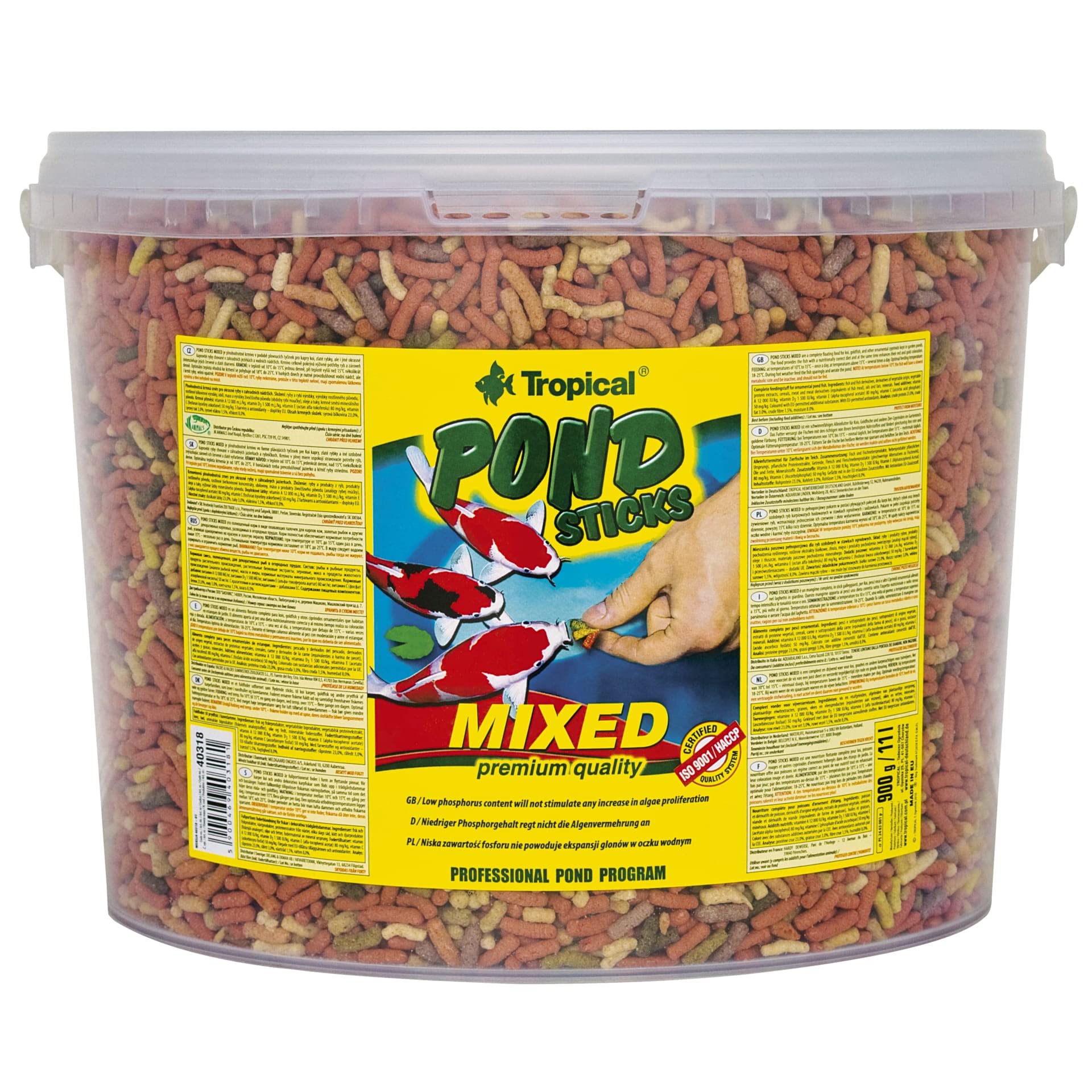 Tropical Wieloskładnikowy pokarm w formie pływających pałeczek POND STICKS MIXED 11L / 900g