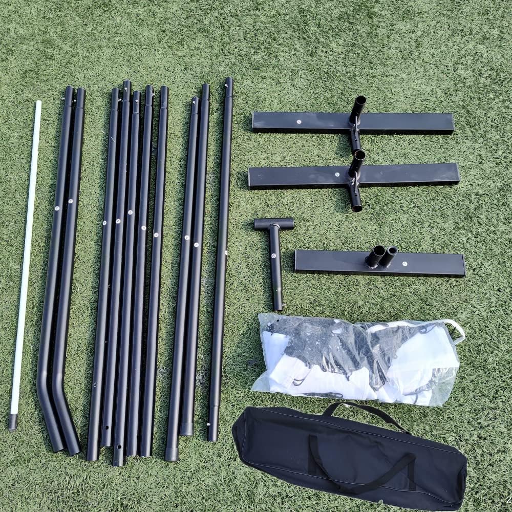 22 FT Pickleball Net USAPA Regulation Size, Pickleball Nets Portable Pickle Ball Game Net for Official Size Court with Metal Frame Stand and Carry Bag