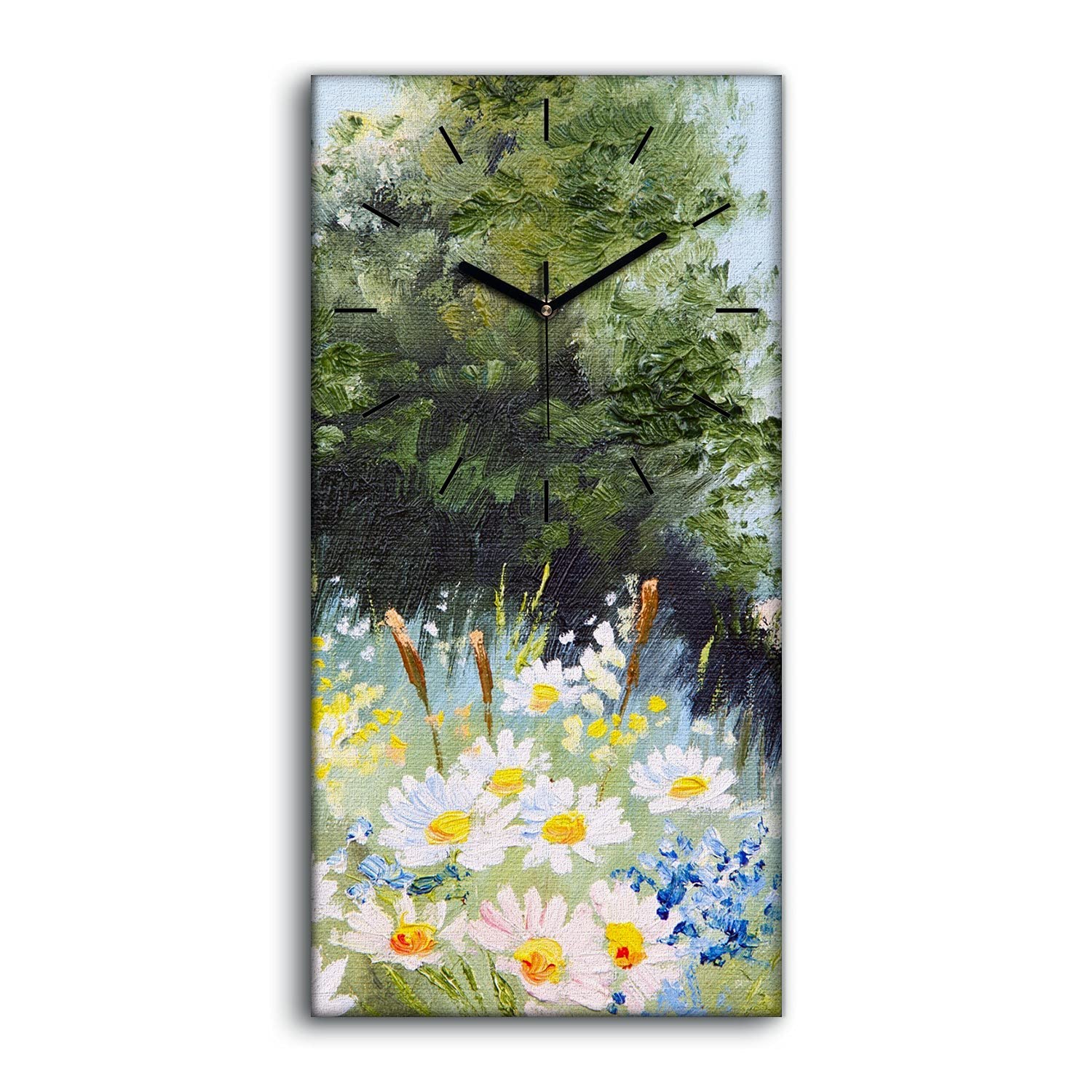 Horloge silencieuse sans tic tac 30x60cm art moderne nature