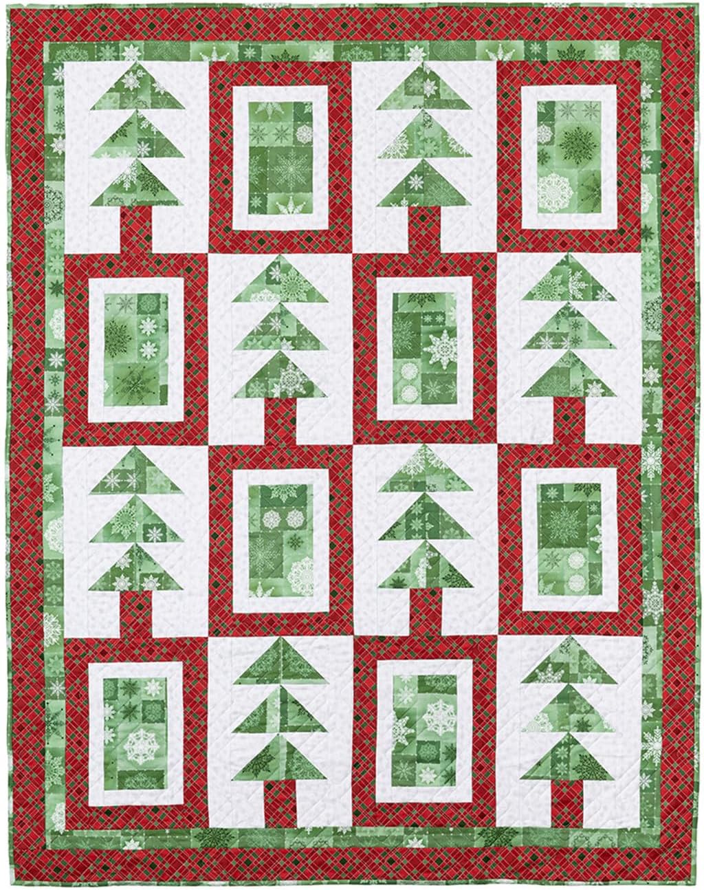 Fabric Cafe Quick Christmas 3-Yard Quilts Pattern - 8 Festive Designs for Lap, Twin, and Queen/King Sizes