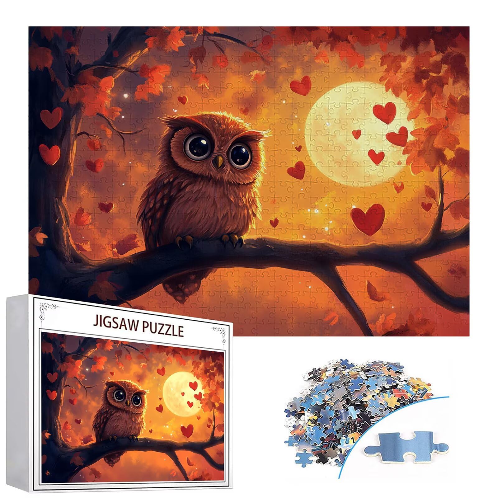 Puzzle 3000 elementów puzzle dla dorosłych księżyc 122 x 81 cm unikalne rzemiosło klasyczne 3D drewniana układanka do rodzinnych gier aktywnych, układanka do samodzielnego wykonania nawet do dekoracji