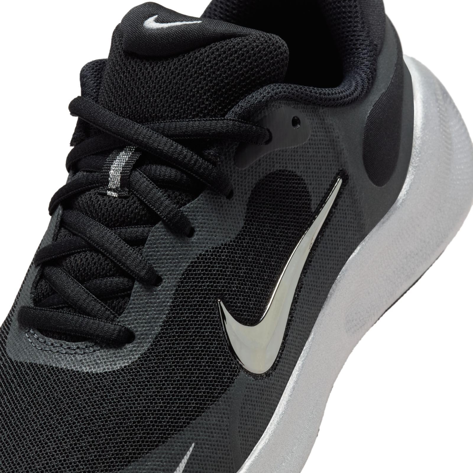 Nike Revolution 7 Se GS Zapatillas Carrera Montaña Black Metallic Silver Anthracite 37.5 EU