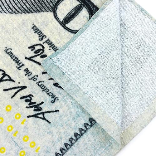 Miniatura 3 de Kaufman - Toalla de playa y piscina con estampado de billetes de 100 dólares, paquete de 6, 30 x 60 pulgadas, multicolor