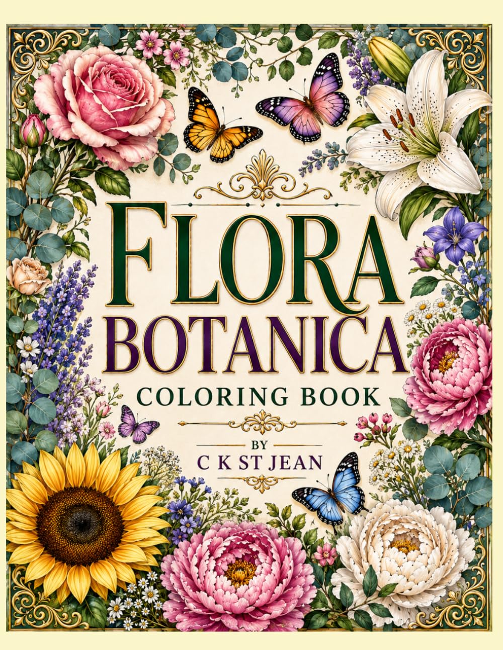 Floral Botanica Coloring Book (BLOOM COLORING)