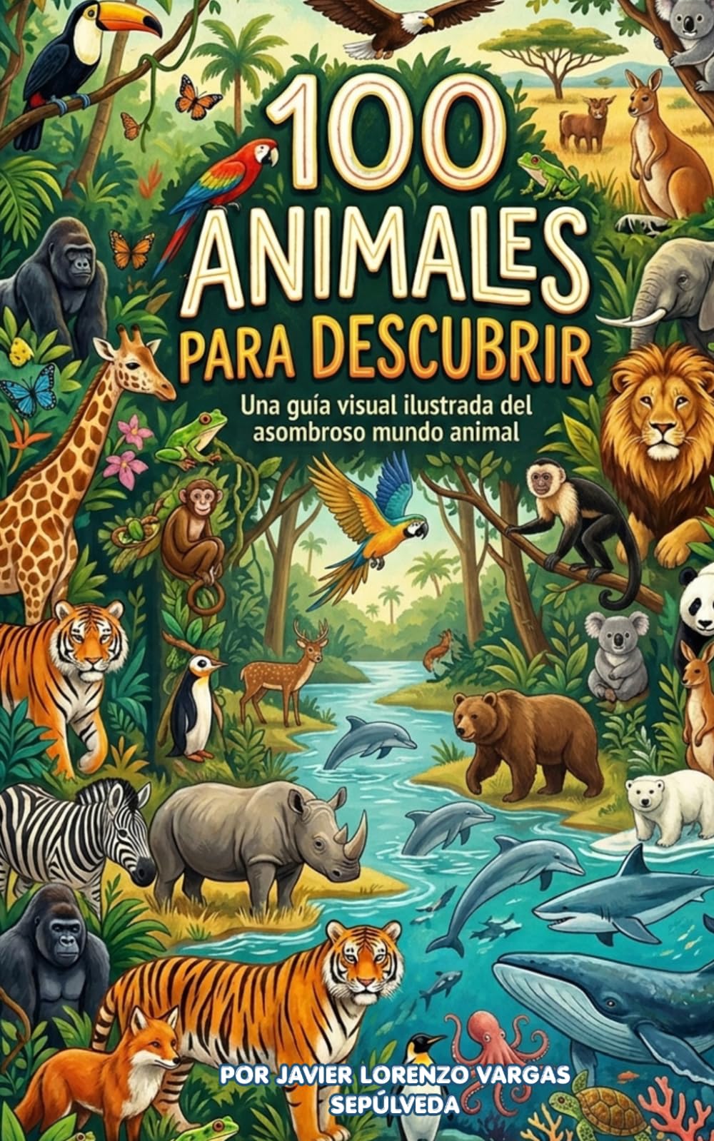 100 Animales para descubrir: Descubre los Animales del Mundo con Imágenes y Vocabulario, libro cognitivo (Serie Mis Primeras 100)