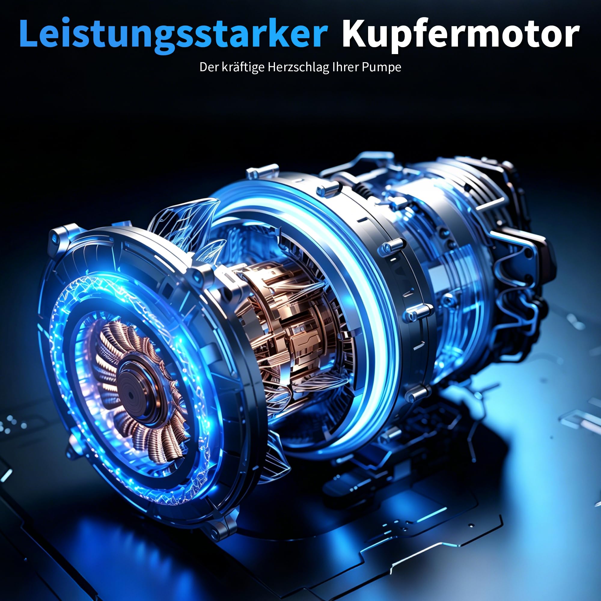 FOTING 750 W Tiefbrunnenpumpe 1 HP Brunnenpumpe 118 L/min Tauchpumpe max. | Förderhöhe 75 m Rohrpumpe 230 V 50 Hz Sandpumpe IP68 für Süßwasserversorgung Bewässerung