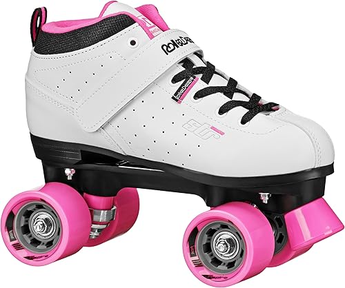 Vista 6 de Roller Derby STR Seven Women's Quad Roller Speed Skates Negro/Rosa