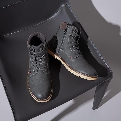 Miniatura 5 de Vostey Botas de senderismo impermeables para hombre, botas chukka casuales para hombres