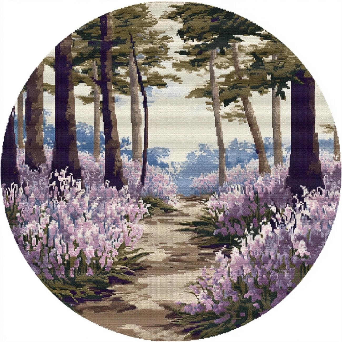 Kitquiver T Latch Hook Carpe Kits Flower Forests 80X80cm