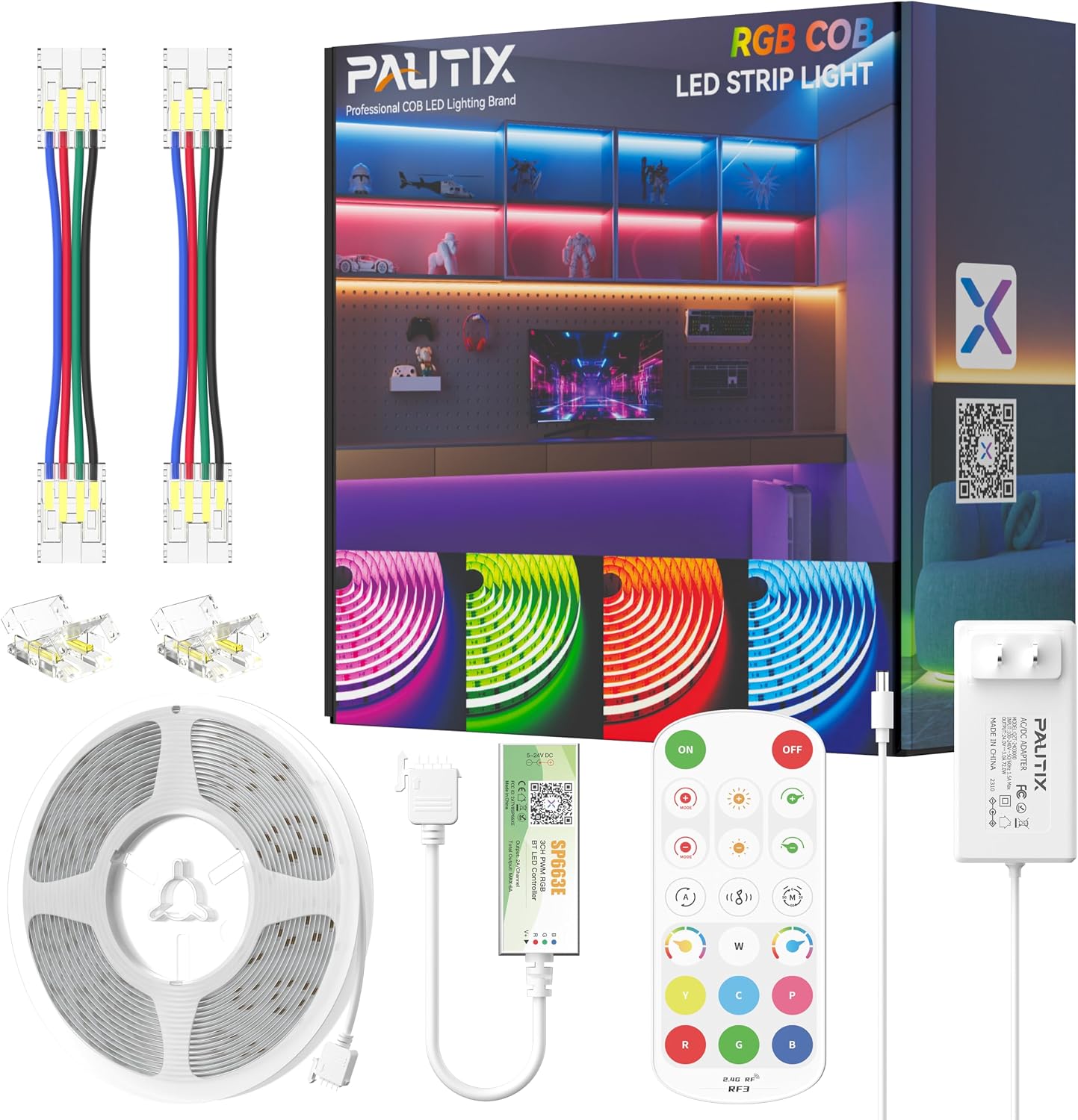 PAUTIX S-COB RGB LED Strip Light,UL-Listed...