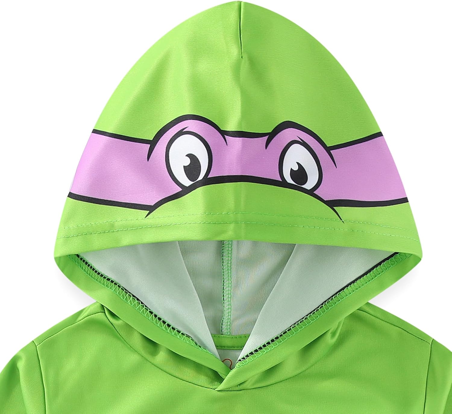 Nickelodeon Teenage Mutant Ninja Turtles TMNT Raphael Boys Long Sleeve Hooded Shirt for Big Kids - Image 5
