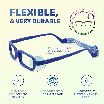 Tempo: Flexible Kids Glasses - Prescription Eyeglass Frames For Children - 1001