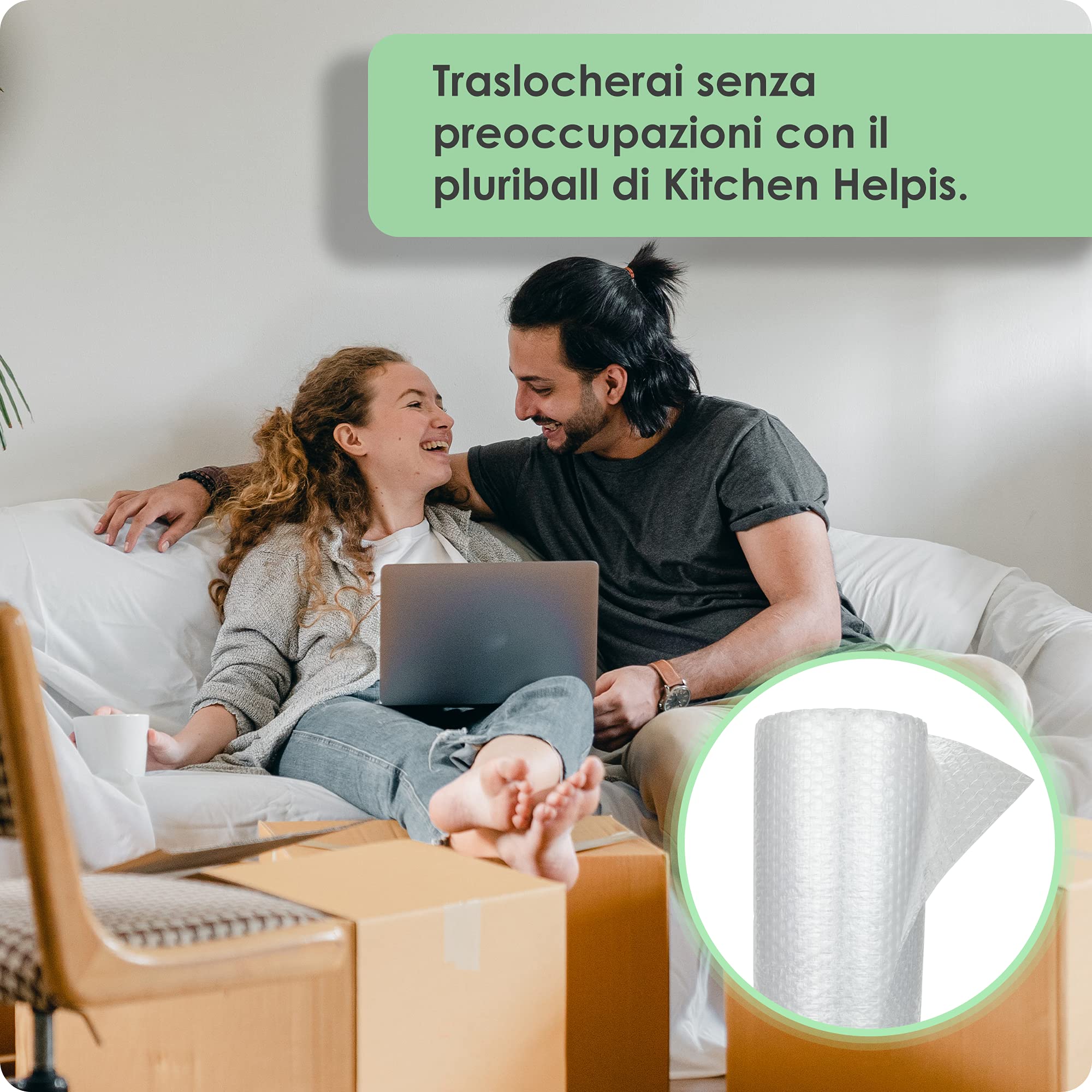 Pluriball 10m x 40cm, pluriball imballaggio (extra spesso - 75µ / 3 strati), carta imballaggio, plastica per imballaggio, imballaggio bolle, carta imballaggio bolle, rotolo pluriball