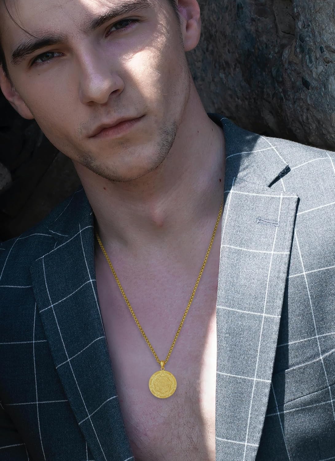 Vito 925 Sterling Silver Saint Necklaces for Women Men, St Michael/Crucifix/Caravaca/St Jude/Virgin Mary Pendant Patron Saint Amulet Medal Religion Jewelry Gift - Image 6