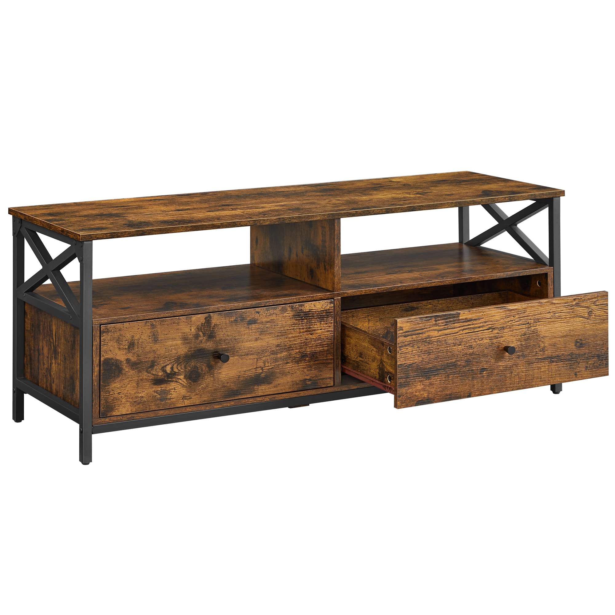 Buy VASAGLE TV TV Unit for 55Inch TV, Living Room, with 2