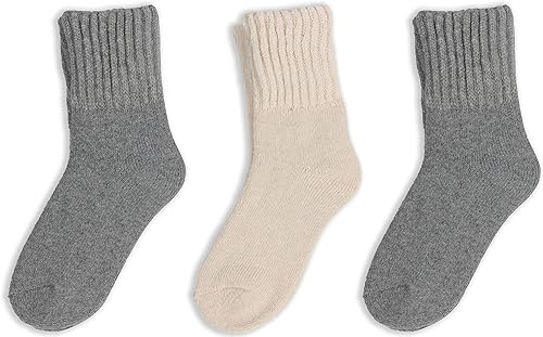 Miniatura 3 de BomKinta - Calcetines para botas para mujer, calcetines de invierno lisos, gruesos y cálidos, calcetines acogedores para regalo de Navidad