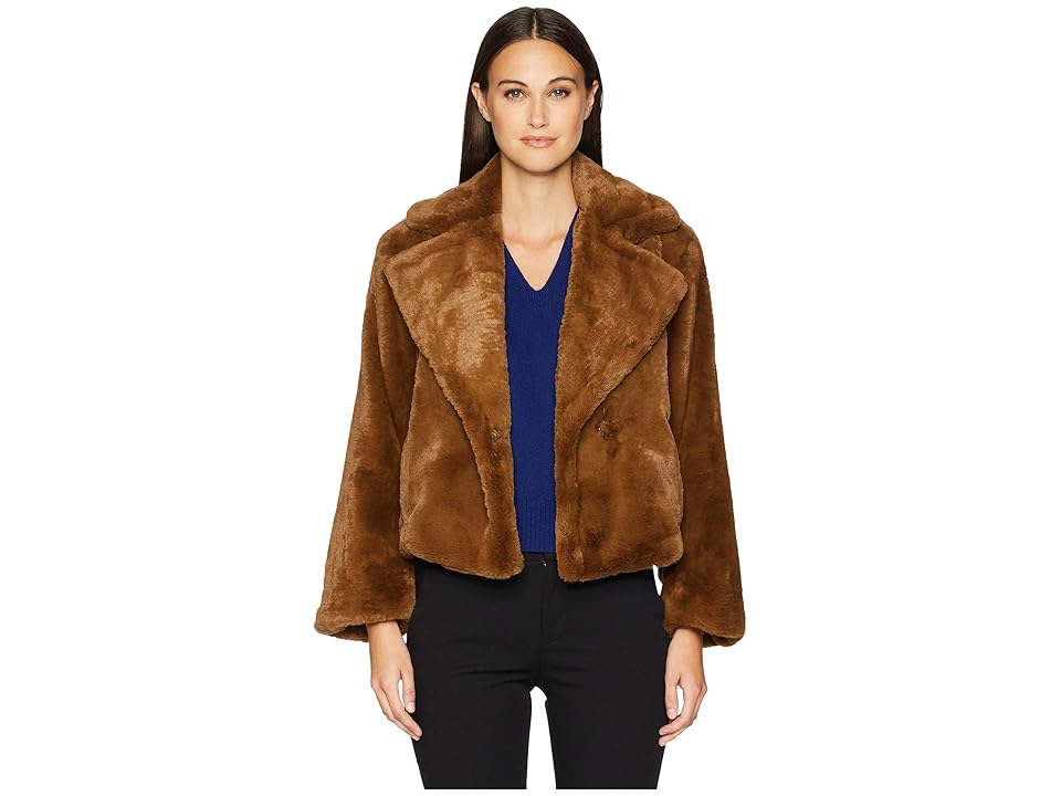 

Vince Plush Coat (Walnut Brown) Women's Coat