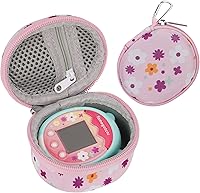 Vista 1 de Risou Funda portátil compatible con Tamagotchi PixTamagotchi OriginalTamagotchi On Virtual Pet Electronic Game Virtual Pet.-Rosa