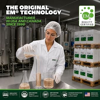 EM1 Microbial Inoculant Original Effective Microorganisms Soil Amendment for Agriculture & Gardening-5 Gallon