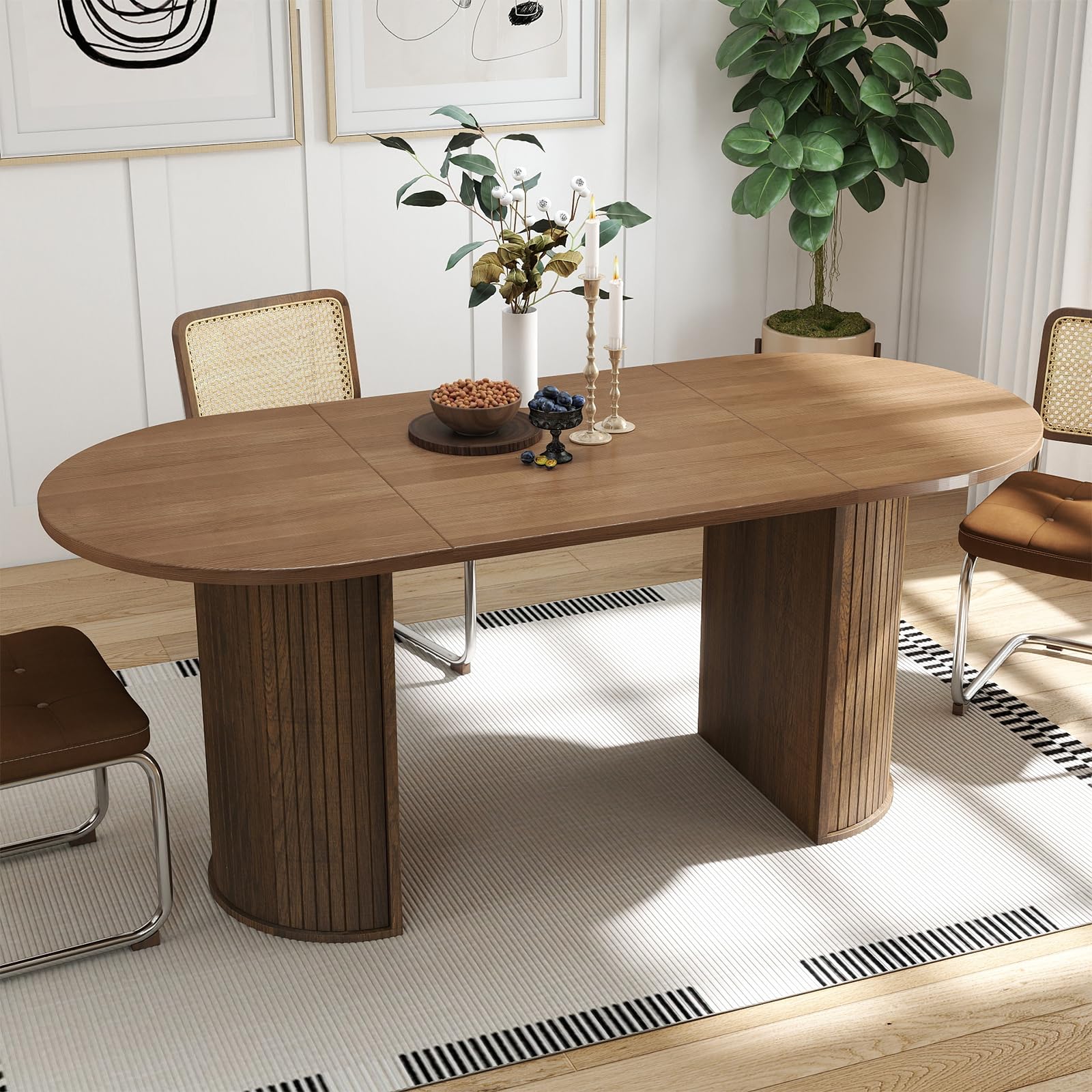 SoarFlash 70" Oval Table