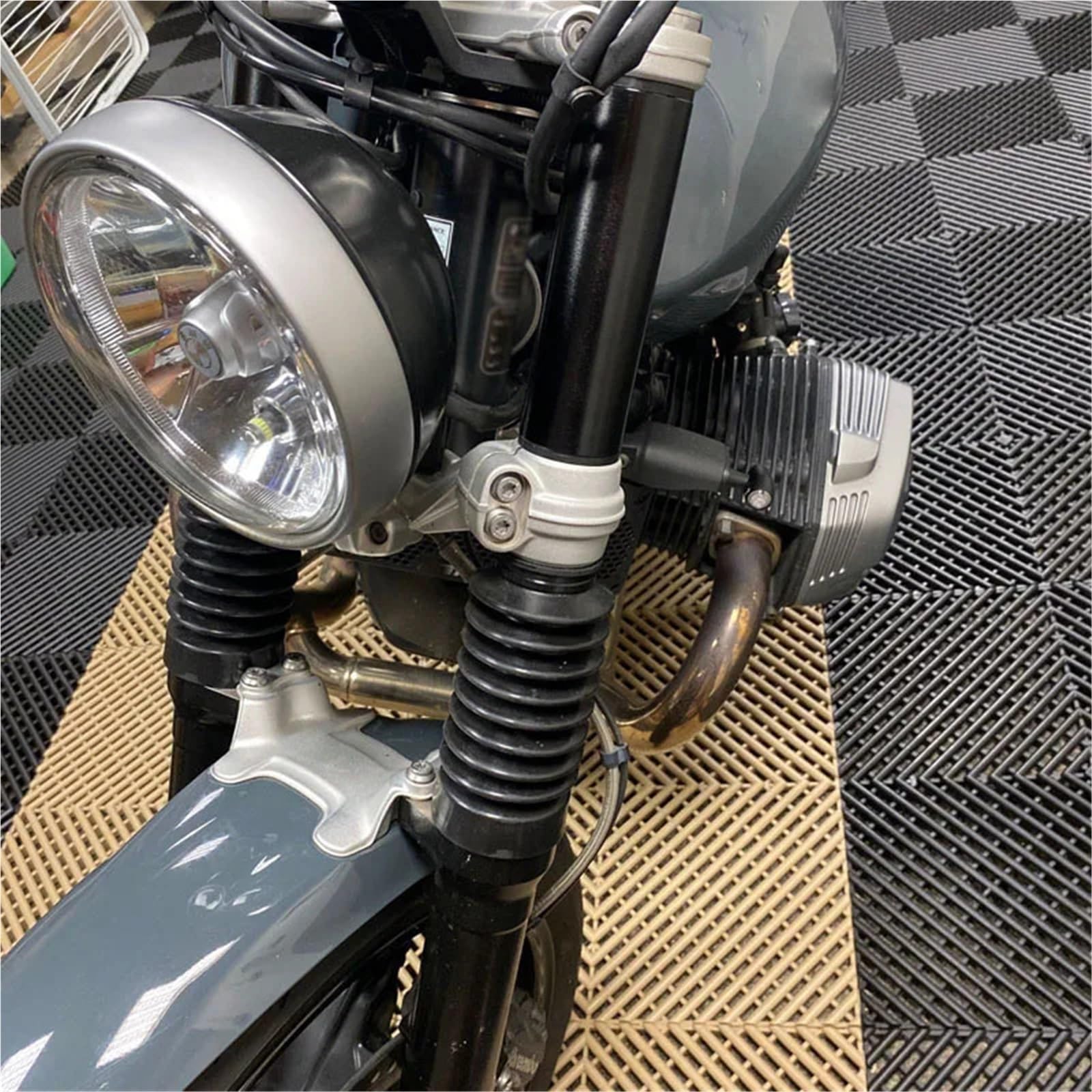 Copri Forcella Forcelle Moto 2 Pezzi Di Ghette E Stivali Per Forcella Anteriore Per Moto Adatti Per R Nine T Scrambler T Pure 2017-2023 T Urban G/S 2018-2023 Copertura Protettiva