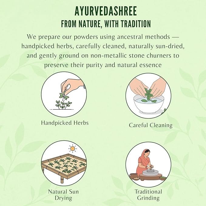 Henna Natural y Pura AYURVEDASHREE 50g Color Rojo miniatura 8