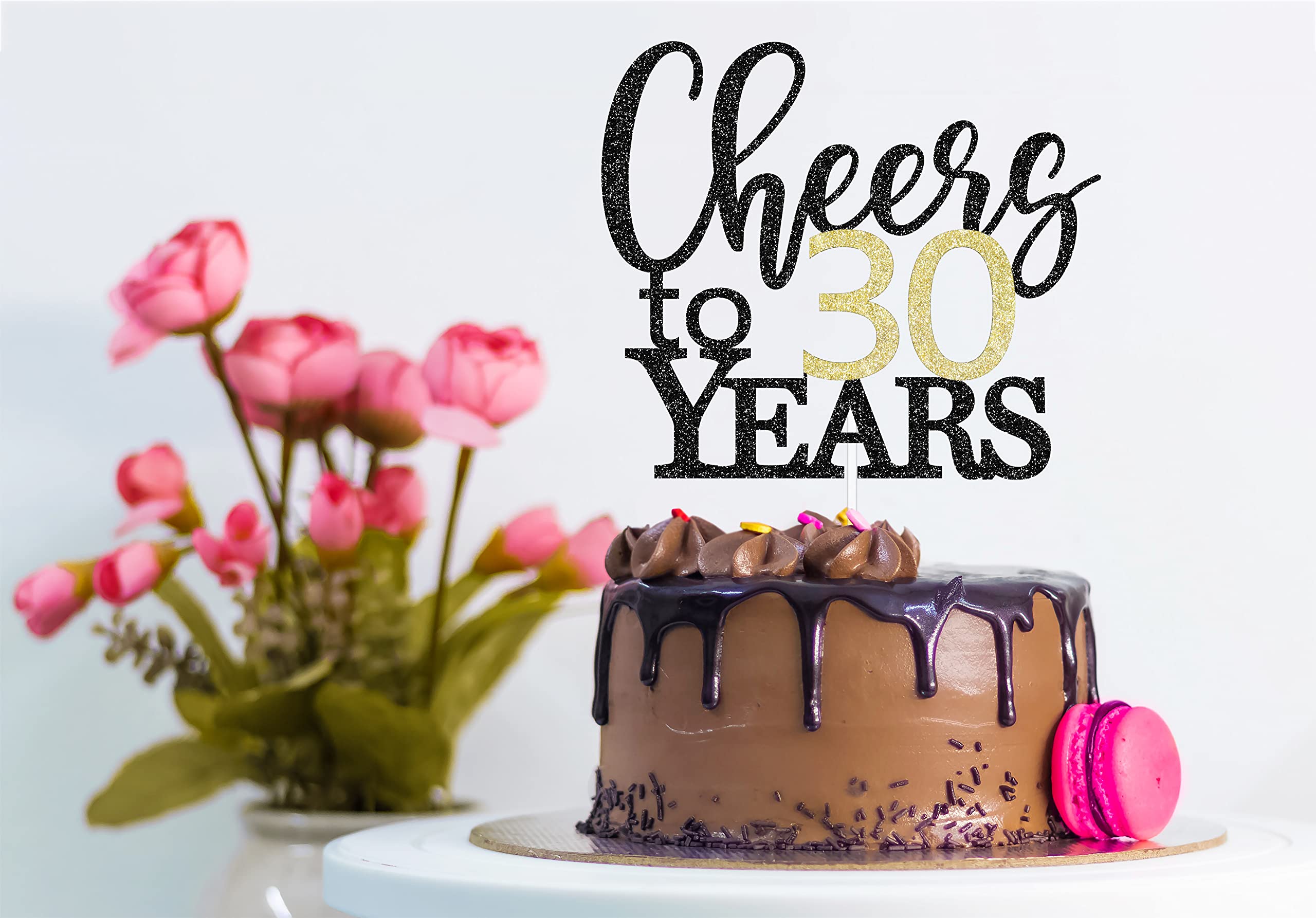 LOVENJOY Saludos A 30 Años Cake Toppers Para Feliz El Salvador