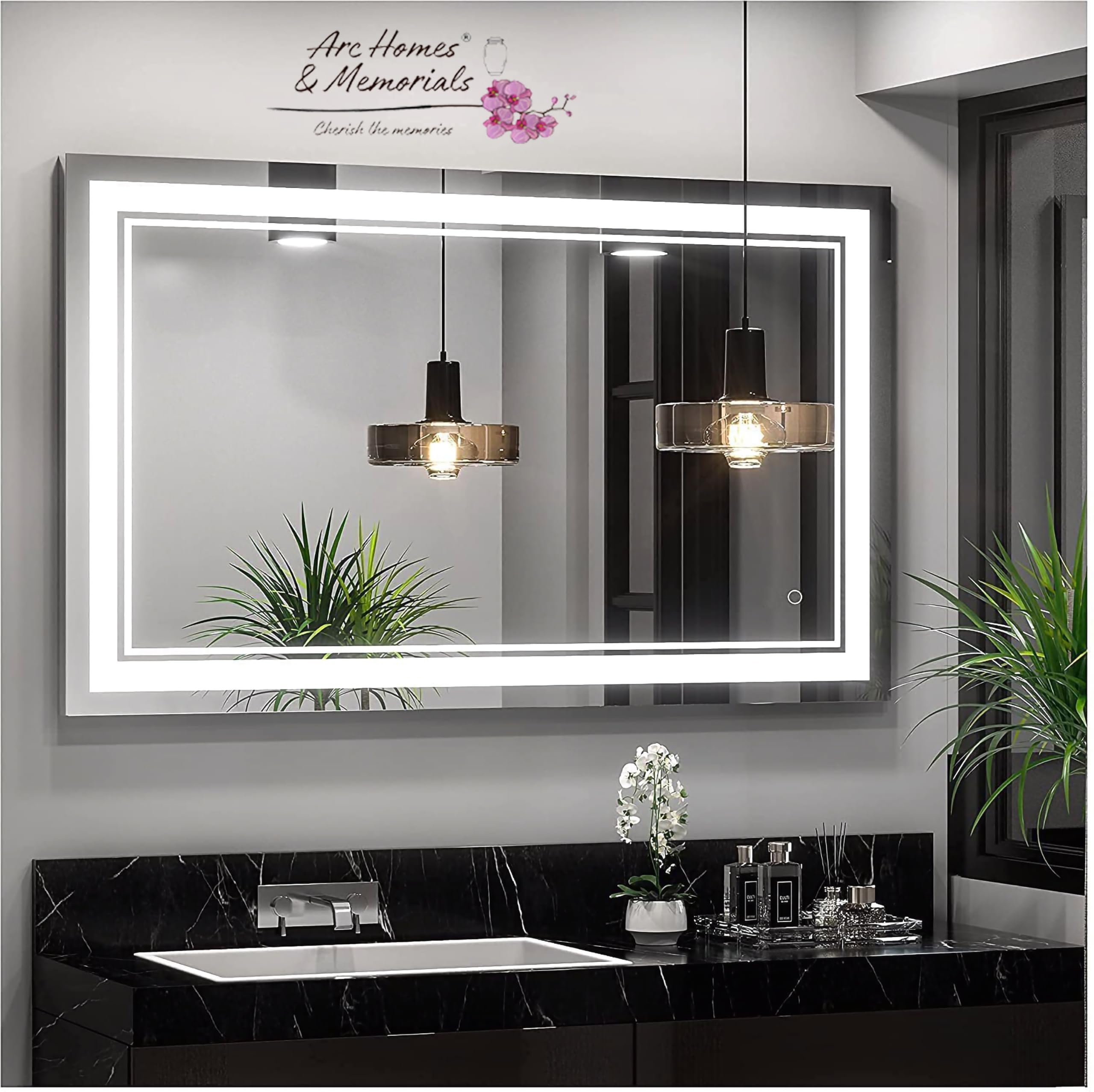 See full amazon price history chart for Modern Glass Wall Mounted Rectangular Backlit Led Mirror with Touch Sensor | Bathroom Mirror with Led Lights | Stylish Long Mirror for Bedroom Washbasin Lighting Mirror (Single Light, 30 x 24 Inch) Modern Glass Wall Mounted Rectangular Backlit Led Mirror with Touch Sensor | Bathroom Mirror with Led Lights | Stylish Long Mirror for Bedroom Washbasin Lighting Mirror (Single Light, 30 x 24 Inch) (B0DB5KH5JY) Amazon Price History, Amazon Price Tracker