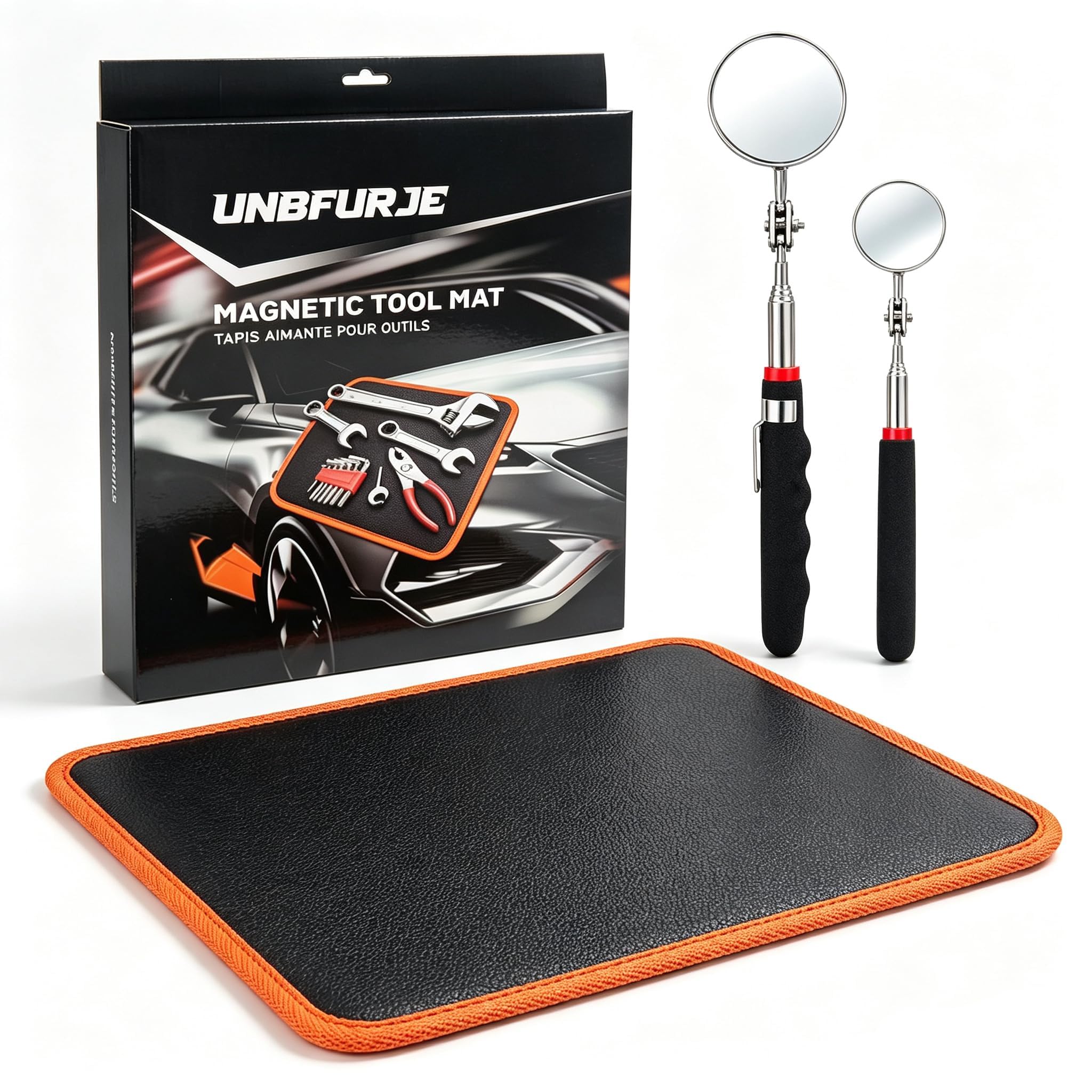 3-Pack Magnetic Tool Mat, 2 Telescoping Mirrors(2.0in & 1.20in) — Amazon image 8