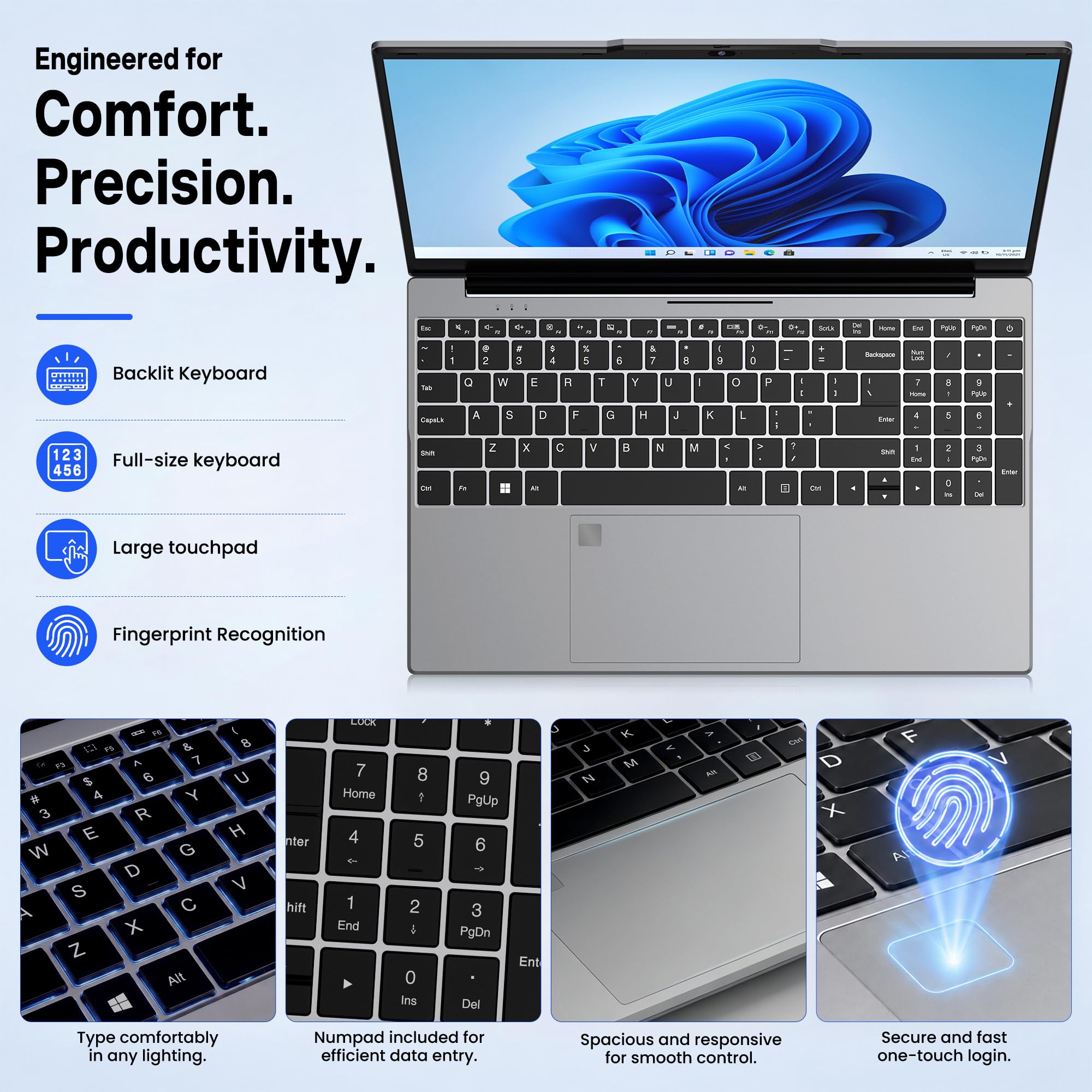 Aurant R5 Laptop - AMD Ryzen 5, 8GB RAM, 128GB SSD -4