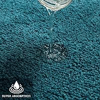 Vista 132 de MIULEE - Juego de 2 tapetes para baño, absorbentes, microfibra esponjosa y gruesa, con reverso antideslizante, lavable a máquina, para baño, ducha