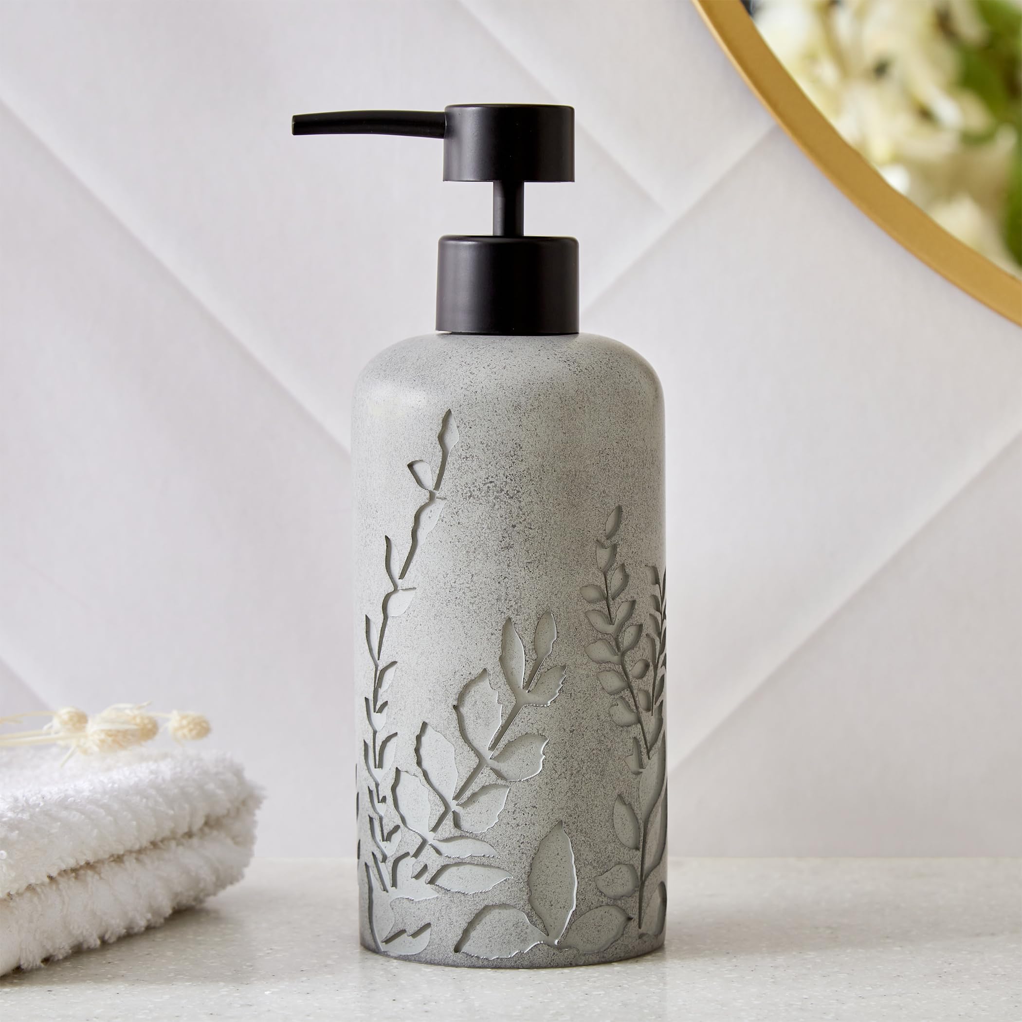 Home Centre Nova Ashfall Fauna Polyresin Soap Dispenser - 345ml-image-11