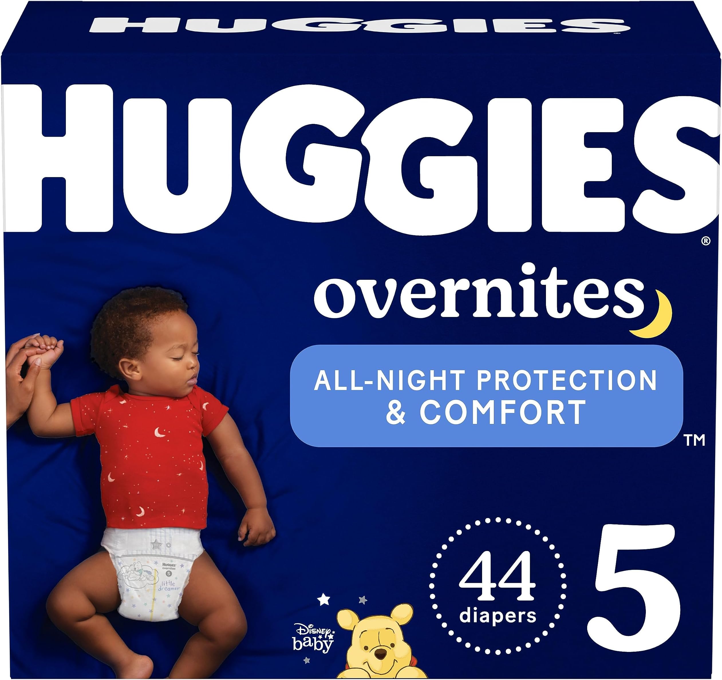Overnites Nighttime Baby Diapers, Size 5, Giga, 44 Ct