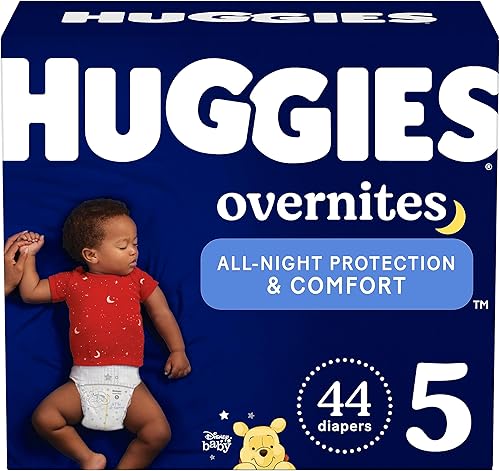 Miniatura 11 de Pañales Huggies Size 4 Overnites: Pañales de noche, talla 4 (22-37 libras), 100 unidades, el empaque puede variar
